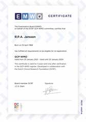 WMO-GCP Certificaat