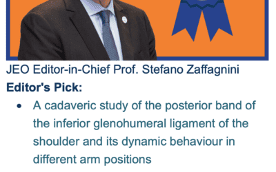 Editor’s Pick Prof Stafano Zaffagnini Journal of Experimental Orthopaedics